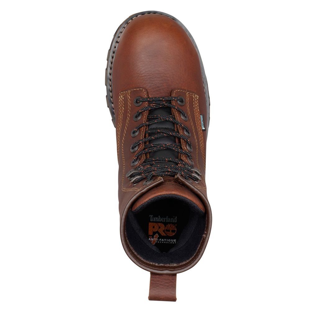 Bocanci De Muncă Timberland Barbati Maro - Pro® Boondock 8\" Comp Toe - Romania - ASEXRG304